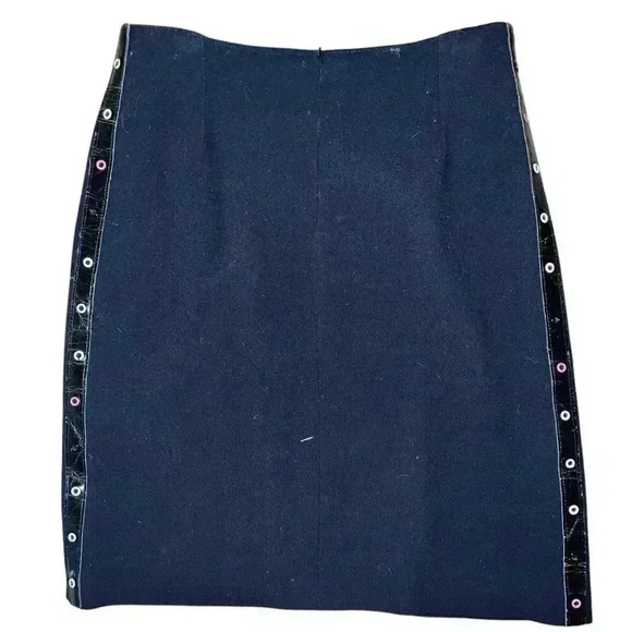 Vgt Retro  ALAIN CHABASON 1970'S/80'S SKIRT black size 38 Minimalist - Picture 2 of 8